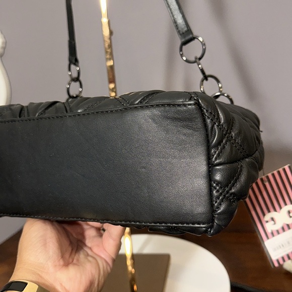 Gilda Paris Quilted and studded shoulder bag with chain detail - Picture 6 of 11